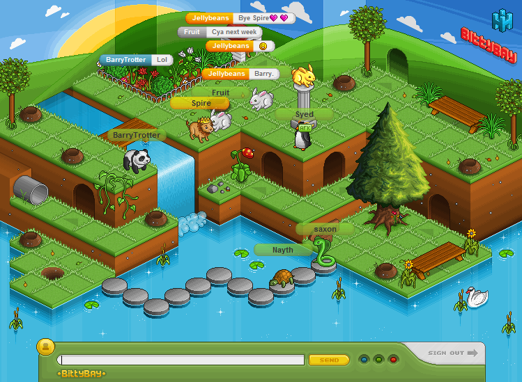 Virtual Games Like Habbo Hotel